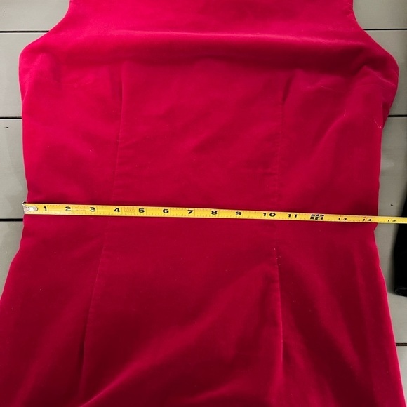Eddy George Vintage Red Velvet Sheath Dress - Picture 13 of 16